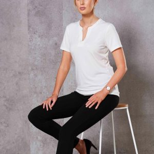 Shiny - M8840 - M8840 LADIES SHORT SLEEVE KNIT TOP SOFIA