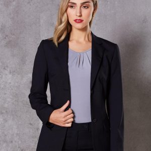 Shiny - M9200 - M9200 Women's Wool Blend Stretch Mid Length Jacket