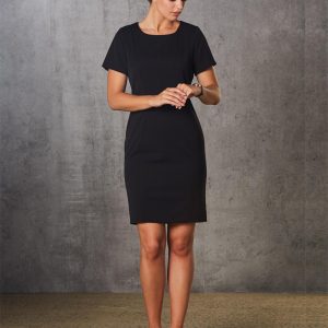 Shiny - M9282 - M9282 Ladies’ Poly/Viscose Stretch, Short Sleeve Dress