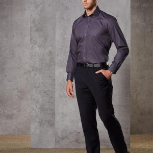 Shiny - M9310 - M9310 Men’s Wool Blend Stretch Flexi Waist Pants