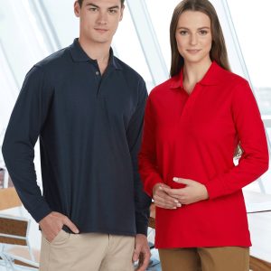 Shiny - PS12 - PS12 Unisex Traditional Poly/Cotton Pique Long Sleeve Polo