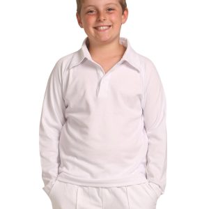 Shiny - PS29KL - PS29KL CRICKET POLO Long Sleeve Kids'