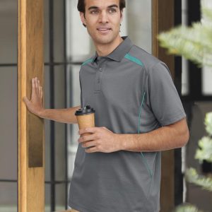 Shiny - PS93 - PS93 MENS SUSTAINABLE POLY/COTTON CONTRAST SS POLO