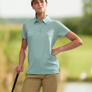 Shiny - PS96 - PS96 SUSTAINABLE JACQUARD KNIT POLO Ladies