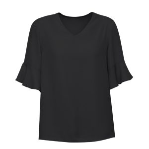 Biz Corporates - RB966LS - Womens Aria Fluted Sleeve Blouse