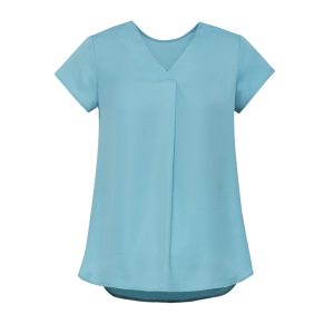Biz Corporates - RB967LS - Womens Kayla V-Neck Pleat Blouse