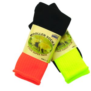 DNC Workwear - DNC-S102 - Safety 2Tone Wool Socks 1 pack