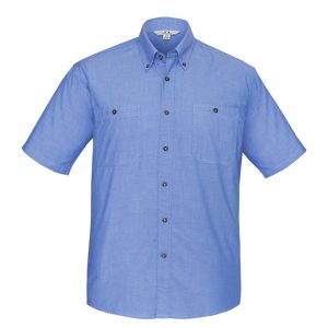 Biz Collection - SH113 - Mens Chambray Short Sleeve Shirt