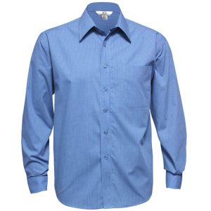 Biz Collection - SH816 - Mens Micro Check Long Sleeve Shirt