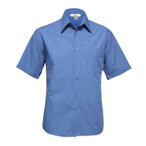 Biz Collection - SH817 - Mens Micro Check Short Sleeve Shirt