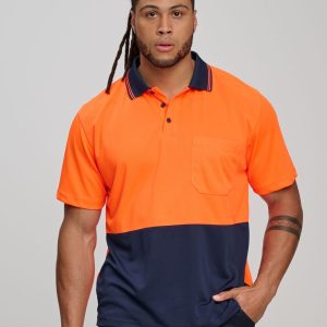 Shiny - SW01CD - SW01CD High Visibility CoolDry Short Sleeve Polo