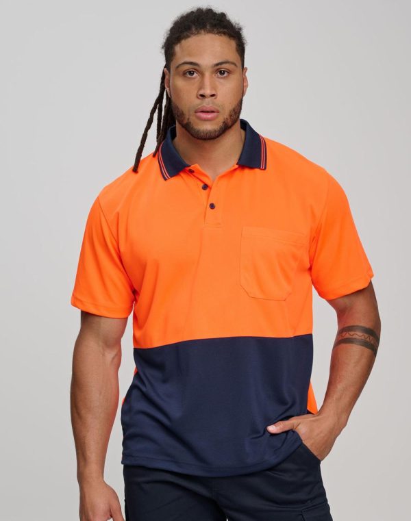 SW01CD High Visibility CoolDry Short Sleeve Polo