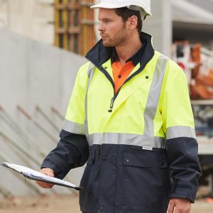 Shiny - SW18A - SW18A HI-VIS SAFETY JACKET WITH MESH LINING & 3M TAPES