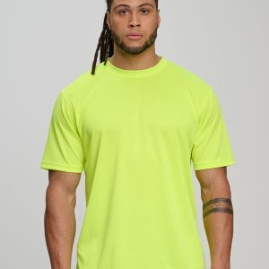 Shiny - SW39 - SW39 HI-VIS MINI WAFFLE SAFETY TEE-Unisex