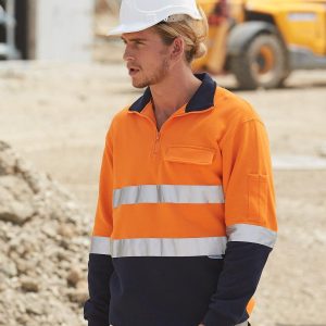 Shiny - SW48 - SW48 HI-VIS TWO TONE COTTON FLEECE SWEAT