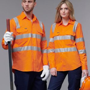 Shiny - SW55 - SW55 VIC Rail Lightweight Safety Shirt- Unisex
