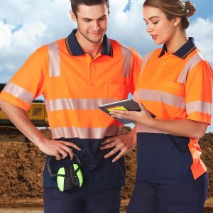 Shiny - SW73 - SW73 UNISEX TRUEDRY® BIOMOTION SEGMENTED SS SAFETY POLO