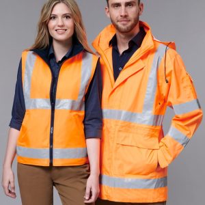 Shiny - SW77 - SW77 VIC Rail Hi Vis 3 in 1 Safety Jacket and Vest - Unisex