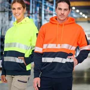 Shiny - SW88 - SW88 HI-VIS TWO TONE SAFETY HOODIES WITH SEGMENTED TAPES