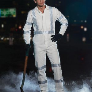 Shiny - WA09HV - WA09HV Mens biomotion nightwear coverall with x back tape configuration