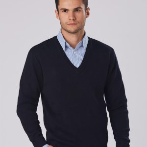 Shiny - WJ01 - WJ01 Unisex Wool/ Acrylic V-Neck Jumper