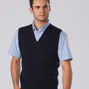 Shiny - WJ02 - WJ02 UNISEX WOOL/ACRYLIC V-NECK VEST