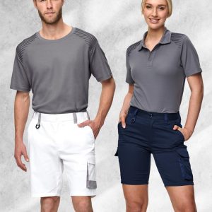 Shiny - WP04 - WP04 UNISEX UTILITY STRETCH CARGO WORK SHORTS