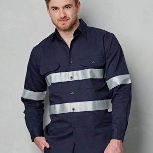 Shiny - WT04HV - WT04HV COTTON DRILL WORK SHIRT