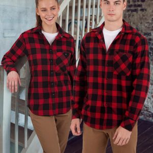 Shiny - WT11 - WT11 UNISEX CLASSIC FLANNEL PLAID LS SHIRT