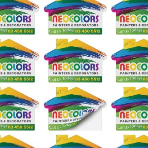 AD Labels 70 x 50mm - House Shaped
