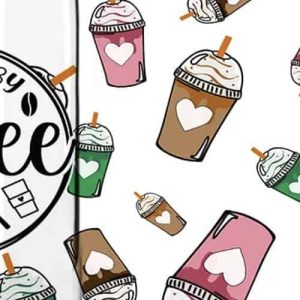 Vu dtf fueled by coffee & sarcasm 16oz wrap