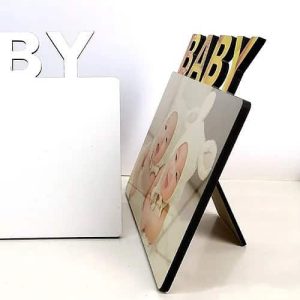 sublimation Baby frames with stand