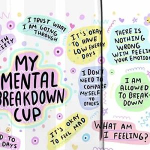 My mental breakdown cup 16oz can wrap