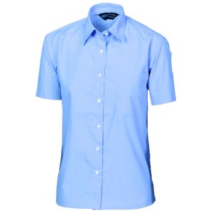 DNC Workwear - DNC-4211 - Ladies Regular Collar, Side Splits, Single Pocket - Short Sleeve