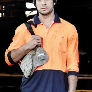 Syzmik - ZH232 - Unisex Hi Vis Basic Long Sleeve Polo