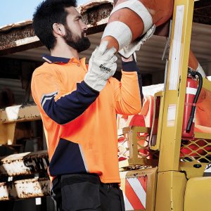 Syzmik - ZH238 - Mens Hi Vis Squad Long Sleeve Polo
