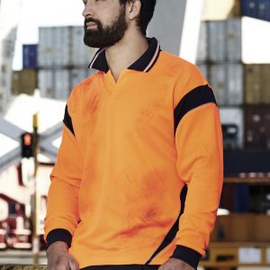Syzmik - ZH249 - Mens Hi Vis Aztec Long Sleeve Polo