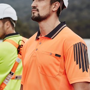 Syzmik - ZH315 - Mens Hi Vis Flux Short Sleeve Polo