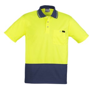 Syzmik - ZH415 - Mens Hi Vis Comfort Back Short Sleeve Polo