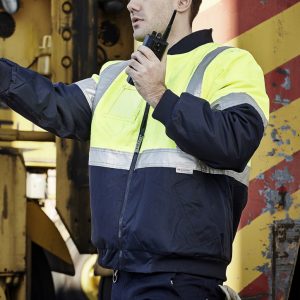 Syzmik - ZJ351 - Mens Hi Vis Quilted Flying Jacket