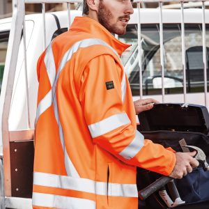 Syzmik - ZJ680 - Unisex Hi Vis X Back 2 In 1 Softshell Jacket