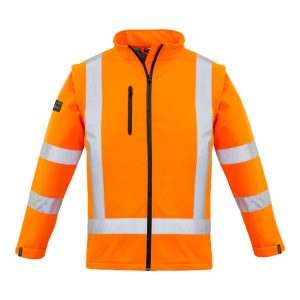 Syzmik - ZJ770 - Womens Hi Vis NSW Rail X Back 2 In 1 Softshell Jacket