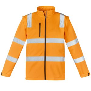 Syzmik - ZJ780 - Unisex Hi Vis VIC Rail 2 In 1 Softshell Jacket