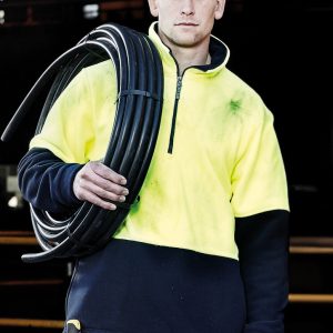 Syzmik - ZT460 - Unisex Hi Vis 1/2 Zip Polar Fleece Pullover