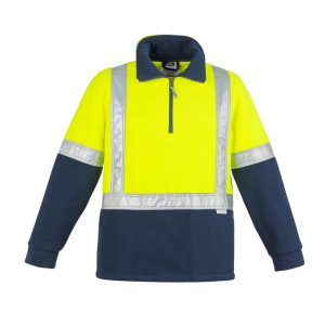 Syzmik - ZT462 - Unisex Hi Vis Polar Fleece Pullover - Shoulder Taped