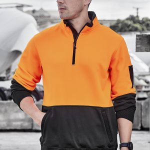Syzmik - ZT476 - Unisex Hi Vis 1/2 Zip Pullover