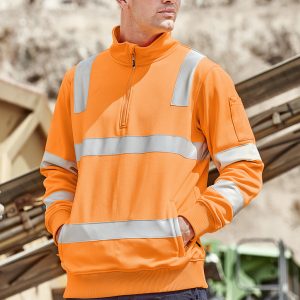 Syzmik - ZT640 - Unisex Hi Vis VIC Rail 1/4 Zip Pullover