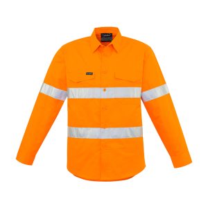 Syzmik - ZW640 - Mens Hi Vis Hoop Taped Long Sleeve Shirt