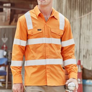 Syzmik - ZW680 - Mens Bio Motion VIC Rail Long Sleeve Shirt