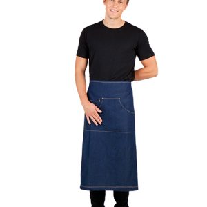 Ramo - AP702L - Long Waist Cotton/Denim Apron